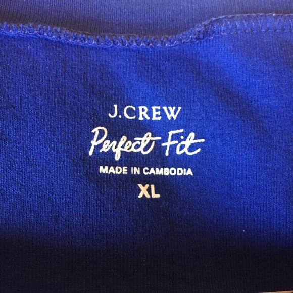 J.Crew Royal Blue Perfect Fit Long-sleeve Tee - Picture 2 of 4